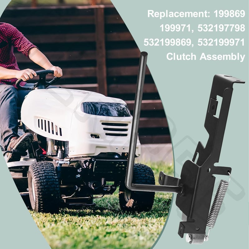 BERPSE Clutch Assembly 532199972 199972 Compatible with Craftsman Husqvarna Poulan Lawn Mower/Riding Mower YTA19K42 YTH21K46 LT2317CMA2, Replaces 199971 532199971 - Image 4
